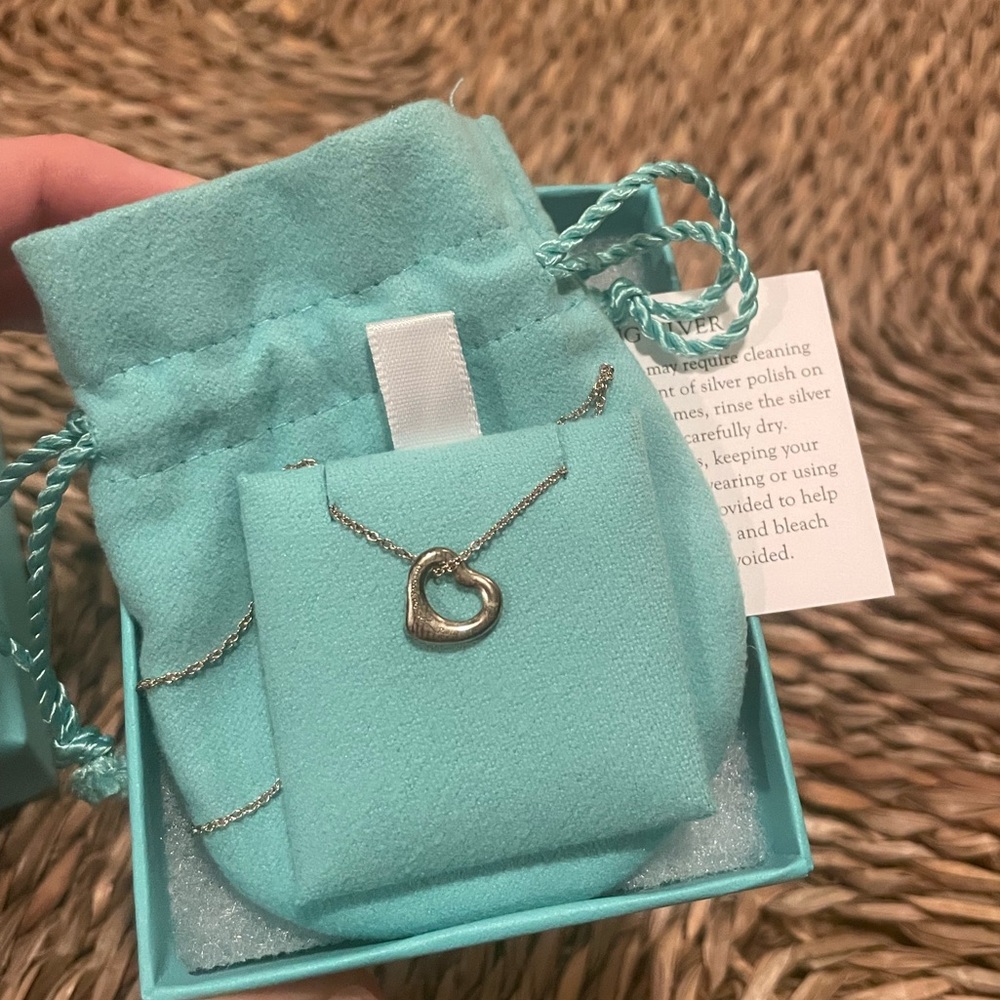 Tiffany & Co. Sterling Silver Elsa Peretti Open Heart Pendant